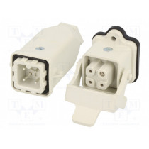 93603-0012; Connector: HDC; male + female; S-A; PIN: 4; 3+PE; size 3A; straight; MOLEX