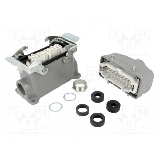 93603-0080; Connector: HDC; male + female; S-E; PIN: 16; 16+PE; size 16B; metal; MOLEX