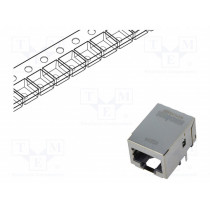 93753-5320; Socket; RJ45; MXMag; PIN: 8; shielded,with isolation transformer; MOLEX