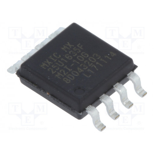 MX25U1635FM2I-10G/TUBE; FLASH memory; 16Mbit; 104MHz; 1.65÷2V; SOP8; serial; MACRONIX INTERNATIONAL