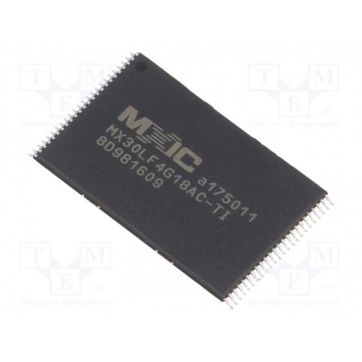 MX30LF4G18AC-TI/TRAY; FLASH memory; 20ns; TSOP48; parallel; MACRONIX INTERNATIONAL
