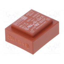 44015; Transformer: encapsulated; 0.6VA; 230VAC; 12V; 50mA; Mounting: PCB; MYRRA 44015; Transformer: encapsulated; 0.6VA; 230VAC; 12V; 50mA; Mounting: PCB; MYRRA