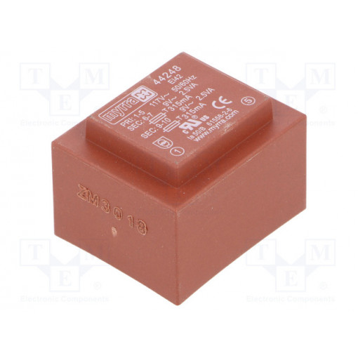 44248; Transformer: encapsulated; 5VA; 117VAC; 9V; 9V; 278mA; 278mA; MYRRA