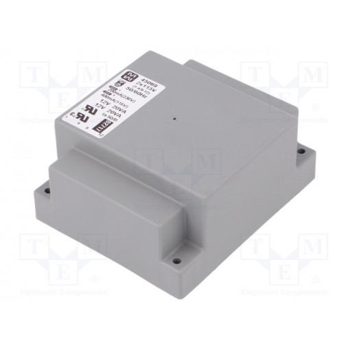 45069; Transformer: encapsulated; 40VA; 115/230VAC; 12V; 12V; 1667mA; MYRRA