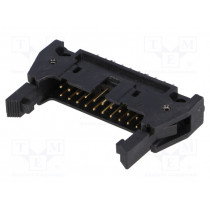 N3428-6302RB; Socket; IDC; male; PIN: 20; straight; with ejector; THT; gold-plated; 3M