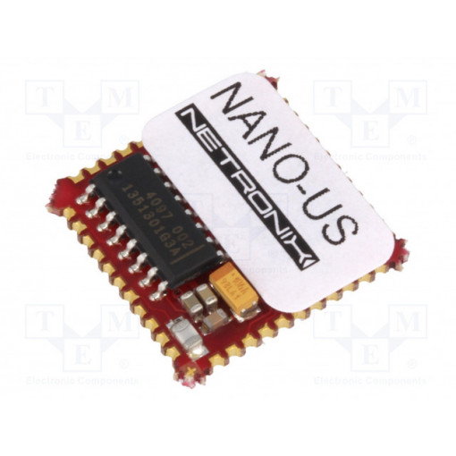 NANO-US; RFID reader; 17.5x17.5x3mm; 5V; Card memory: 38; NETRONIX NANO-US; RFID reader; 17.5x17.5x3mm; 5V; Card memory: 38; NETRONIX