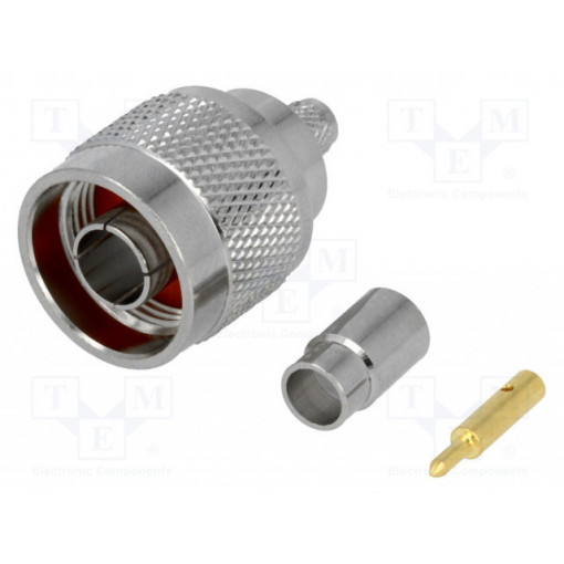 ; Plug; N; male; straight; H155; crimped; gold-plated; ; Plug; N; male; straight; H155; crimped; gold-plated;