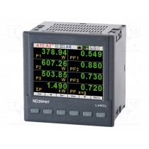 ND30PNET11100M0; Meter: power network meter; on panel; digital; 96x96x77mm; 1/5A; LUMEL