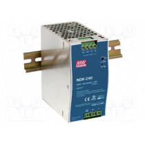 NDR-240-48; Power supply: switched-mode; slim; 240W; 48VDC; 48÷55VDC; 5A; 1kg; MEAN WELL