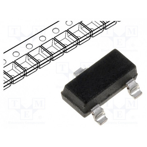 NDS0605; Transistor: P-MOSFET; unipolar; -60V; -0.18A; 0.36W; SOT23; ON SEMICONDUCTOR