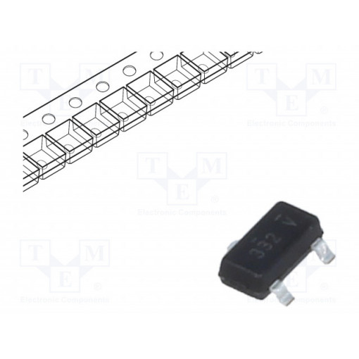 NDS332P; Transistor: P-MOSFET; unipolar; -20V; -1A; 0.5W; SuperSOT-3; ON SEMICONDUCTOR