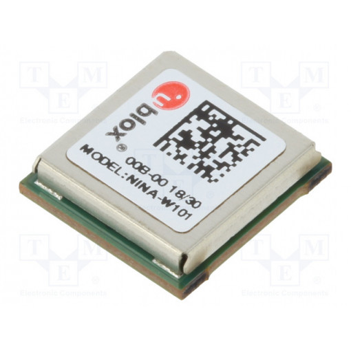 NINA-W101-00B; Module: IoT; Bluetooth Low Energy,WiFi; IEEE 802.11b/g/n; SMD; u-blox