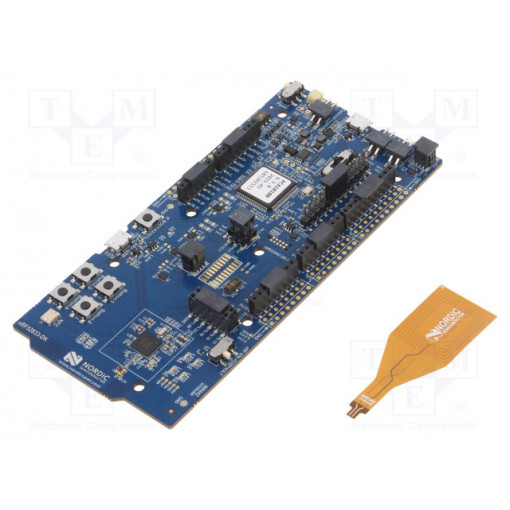 NRF52833-DK; Dev.kit: Bluetooth 5 / BLE; USB B micro; GPIO,UART,USB; NORDIC SEMICONDUCTOR NRF52833-DK; Dev.kit: Bluetooth 5 / BLE; USB B micro; GPIO,UART,USB; NORDIC SEMICONDUCTOR
