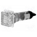 ; Indicator: with neon lamp; prominent; white; 230VAC; Cutout: Ø10mm; NINIGI ; Indicator: with neon lamp; prominent; white; 230VAC; Cutout: Ø10mm; NINIGI