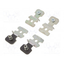 NSYAEFPFSC; Set of clips; steel; Plating: zinc; Pcs: 4; SCHNEIDER ELECTRIC