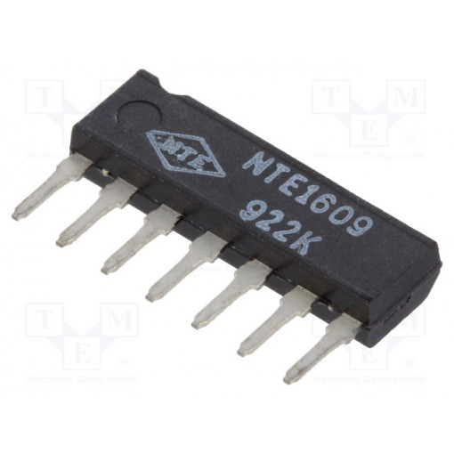 NTE1609; IC: peripheral circuit; RC timer; SIP7; 18VDC; Channels: 1; NTE Electronics NTE1609; IC: peripheral circuit; RC timer; SIP7; 18VDC; Channels: 1; NTE Electronics