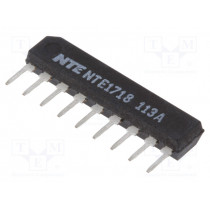 NTE1718; Comparator; 1.3us; 2÷36V; THT; SIP9; Comparators: 2; 50nA; NTE Electronics NTE1718; Comparator; 1.3us; 2÷36V; THT; SIP9; Comparators: 2; 50nA; NTE Electronics