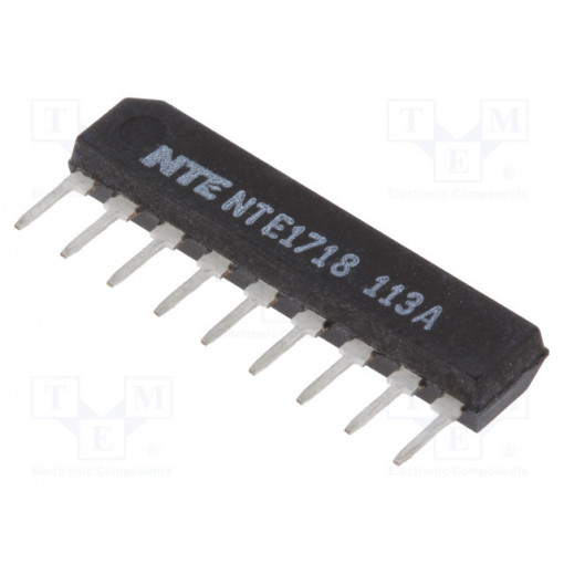 NTE1718; Comparator; 1.3us; 2÷36V; THT; SIP9; Comparators: 2; 50nA; NTE Electronics NTE1718; Comparator; 1.3us; 2÷36V; THT; SIP9; Comparators: 2; 50nA; NTE Electronics
