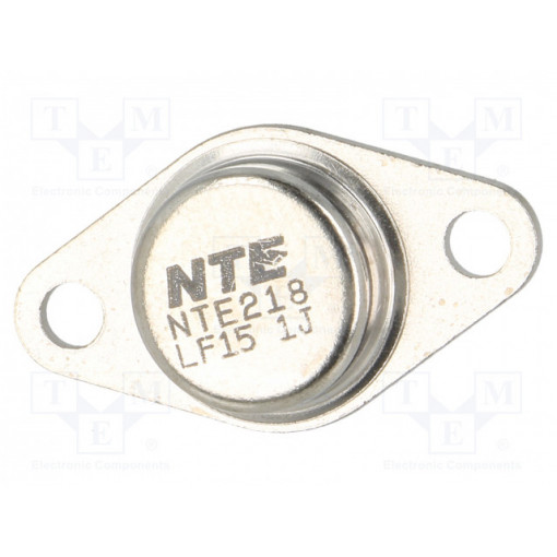 NTE218; Transistor: PNP; bipolar; 80V; 4A; 40W; TO66; NTE Electronics