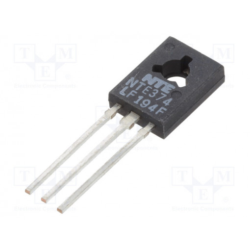 NTE374; Transistor: PNP; bipolar; 16V; 1.5A; 1W; TO126; NTE Electronics NTE374; Transistor: PNP; bipolar; 16V; 1.5A; 1W; TO126; NTE Electronics