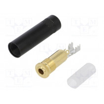 NYS240BG; Plug; Jack 3,5mm; female; stereo; straight; for cable; soldering; NEUTRIK