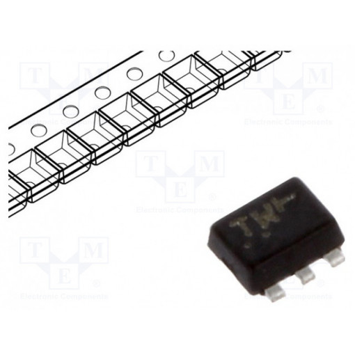 NTZD3155CT1G; Transistor: N/P-MOSFET; unipolar; complementary; -20/20V; 0.25W; ON SEMICONDUCTOR