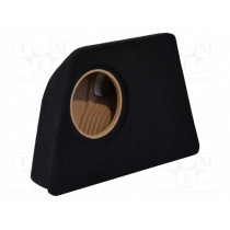 ; Car loudspeaker enclosure; MDF; black; textil; 9l; 200mm; 222mm; BASSER
