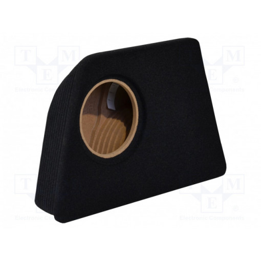 ; Car loudspeaker enclosure; MDF; black; textil; 9l; 200mm; 222mm; BASSER