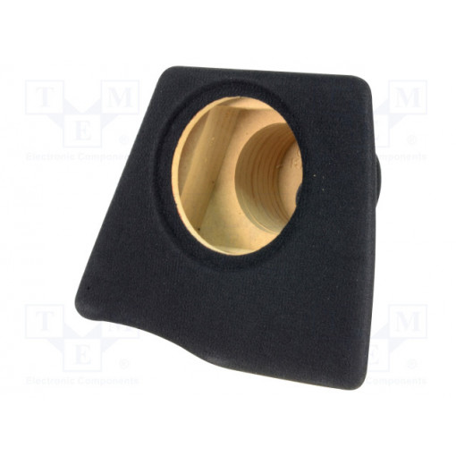 ; Car loudspeaker enclosure; MDF; black; textil; 8l; 200mm; 217mm; BASSER