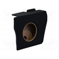 ; Car loudspeaker enclosure; MDF; black melange; textil; 17l; 250mm; BASSER