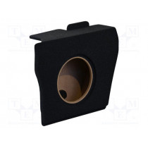 ; Car loudspeaker enclosure; MDF; black melange; textil; 17l; 250mm; BASSER