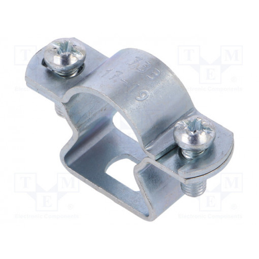 733 19 G; T-bolt clamp; W: 45mm; Clamping: 17÷19mm; steel; Plating: zinc; OBO BETTERMANN