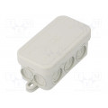A 6; Enclosure: junction box; X: 43mm; Y: 80mm; Z: 36mm; polyetylene; IP55; OBO BETTERMANN A 6; Enclosure: junction box; X: 43mm; Y: 80mm; Z: 36mm; polyetylene; IP55; OBO BETTERMANN