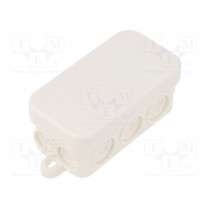 A 6 HF RW; Enclosure: junction box; X: 43mm; Y: 80mm; Z: 36mm; polyetylene; IP55; OBO BETTERMANN