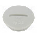 108 PG13.5; Stopper; PG13,5; Mat: polystyrene; light grey; OBO BETTERMANN