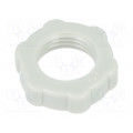 116 PG 7; Nut; PG7; polystyrene; Thk: 5mm; Spanner: 19mm; light grey; OBO BETTERMANN