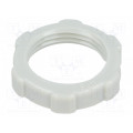 116 PG11; Nut; PG11; polystyrene; Thk: 5mm; Spanner: 24mm; light grey; OBO BETTERMANN