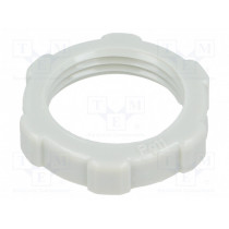 116 PG11; Nut; PG11; polystyrene; Thk: 5mm; Spanner: 24mm; light grey; OBO BETTERMANN