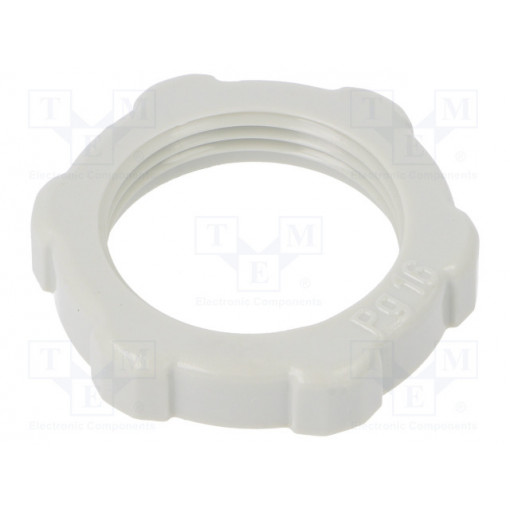 116 PG16; Nut; PG16; polystyrene; Thk: 6mm; Spanner: 30mm; light grey; OBO BETTERMANN