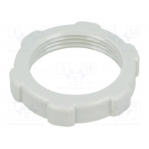 116 PG21; Nut; PG21; polystyrene; Thk: 7mm; Spanner: 36mm; light grey; OBO BETTERMANN