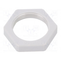 116 M25 LGR PA; Nut; M25; polyamide; Thk: 7mm; Spanner: 32mm; light grey; Pitch: 1,5; OBO BETTERMANN
