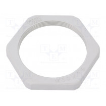 116 M50 LGR PA; Nut; M50; polyamide; Thk: 8mm; Spanner: 60mm; light grey; Pitch: 1,5; OBO BETTERMANN