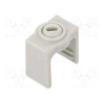 3040 LGR; Fixing clamp; Cable P-clips; ØBundle : 6÷16mm; W: 18mm; light grey; OBO BETTERMANN