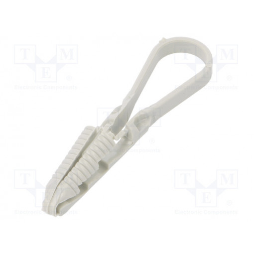 1973 3-13 LGR; Cable strap clip; ØBundle : 3÷13mm; W: 4mm; polyamide; light grey; OBO BETTERMANN