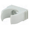 2955 M25; Bracket; ØBraid : 24.3mm; polypropylene; Colour: light grey; OBO BETTERMANN