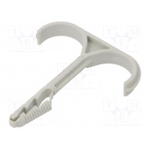 1974 2X12-25; Holder; Cable P-clips,for braids,protective tubes; light grey; OBO BETTERMANN