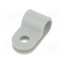 255 6.5 LGR; Fixing clamp; Cable P-clips; ØBundle : 6.5mm; W: 10mm; polyamide; OBO BETTERMANN