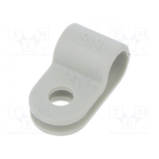 255 6.5 LGR; Fixing clamp; Cable P-clips; ØBundle : 6.5mm; W: 10mm; polyamide; OBO BETTERMANN