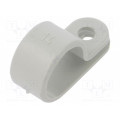255 14 LGR; Fixing clamp; Cable P-clips; ØBundle : 14mm; W: 10mm; polyamide; OBO BETTERMANN