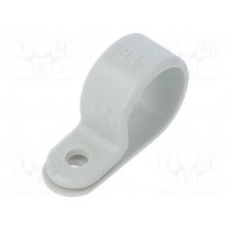 255 16 LGR; Fixing clamp; Cable P-clips; ØBundle : 16mm; W: 10mm; polyamide; OBO BETTERMANN